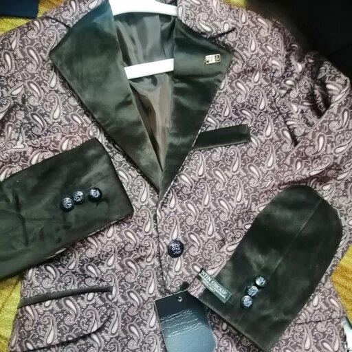 کت  تک پسرانه بسیار زیبا جنس مخمل تن پوش شیک